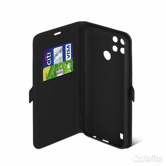 Чехол с флипом для Realme C21Y (black)
