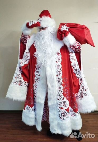 Костюм боярского деда Мороза, борода