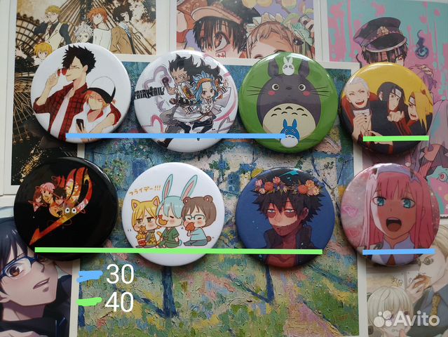 Аниме значки