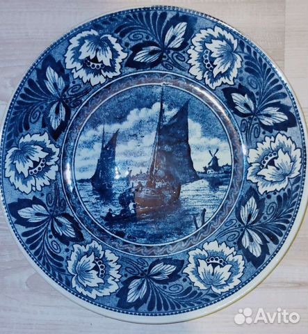 Настенная тарелка Delft Бельгия