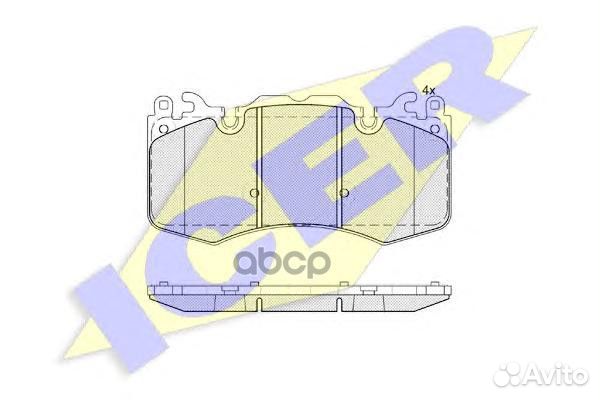 Колодки торм.пер. 181956 Icer