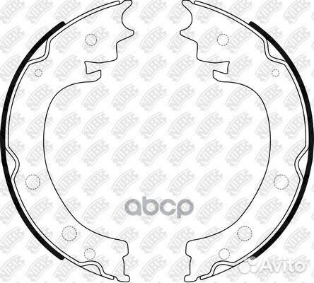 Колодки стояночного тормоза FN0662 FN0662 NiBK