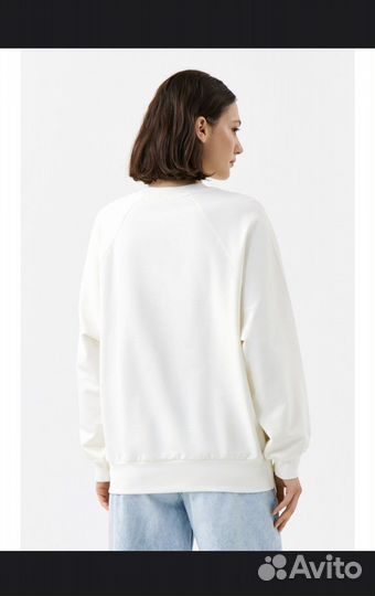 Свитшот хлопковый с вырезами на груди Befree