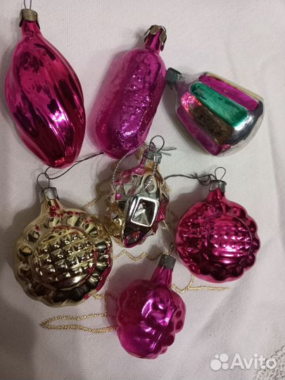 Елочные игрушки СССР советские