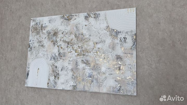 Интерьерная картина текстурной пастой