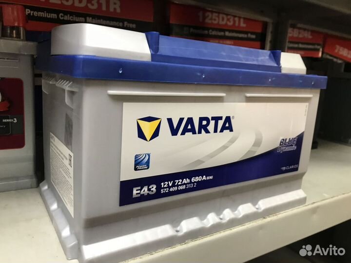 Аккумулятор Varta 72Ah Шевроле Круз, Форд, Опель
