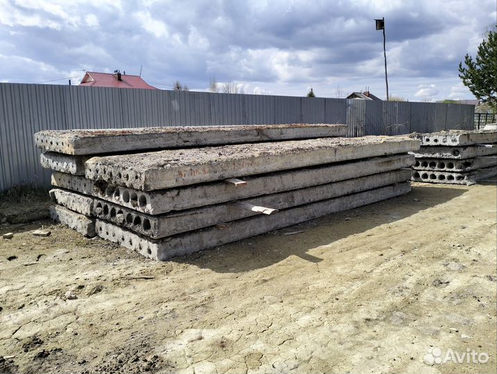 Плиты перекрытия пустотные бу