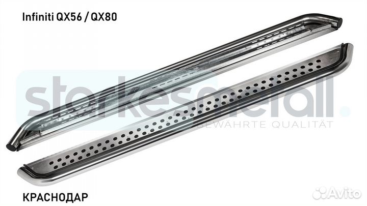 Пороги подножки Infiniti QX56 / QX80 Style