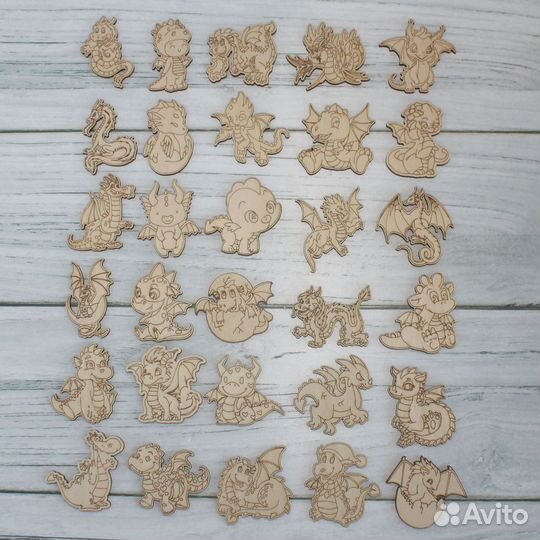 Деревянные заготовки для творчества новогодние