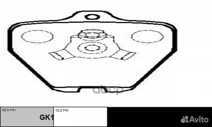 Новый номер GK1301) Колодки тормозные ckvw-74 CTR
