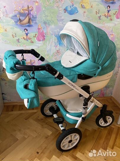 Коляска riko bruno ecco 2 в 1 жаккард и экокожа