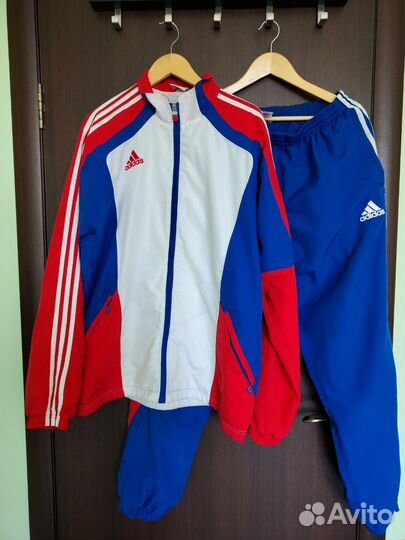 Оригинальный винтажный спортивный костюм Adidas L