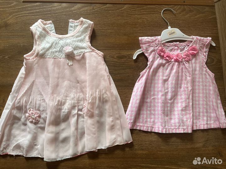 Детские вещи на девочку пакетом 62-68-74