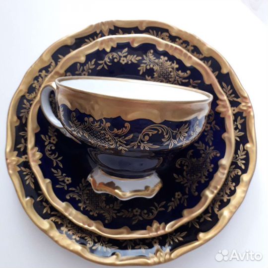 Посуда Weimar Kobalt. ГДР