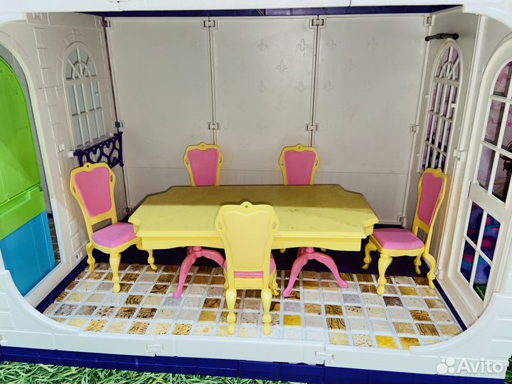 Домик для барби с мебелью