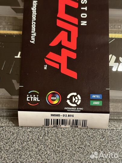 Память Kingston DDR5 16 Gb RGB новые