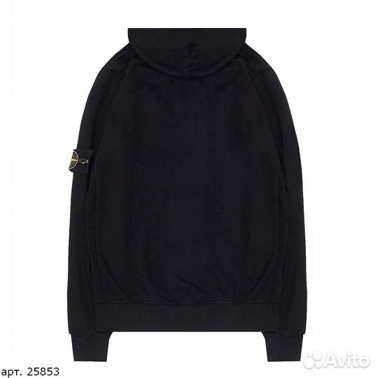 Зип худи Stone Island shadow black Черное