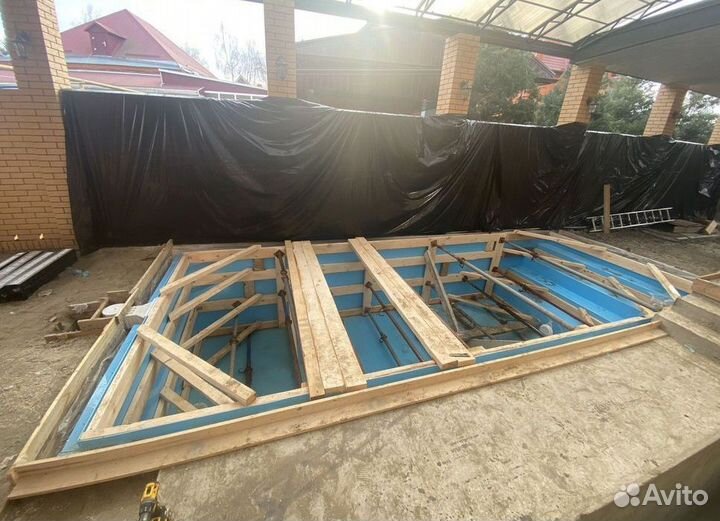 Полипропиленовый бассейн 7м*3м*1,5м