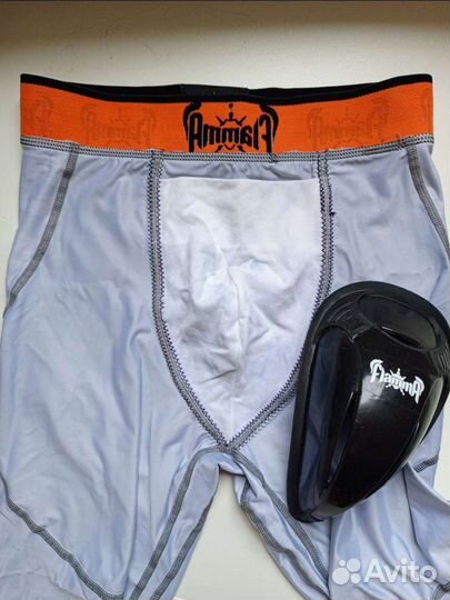 Компрессионные шорты flamma, размер S, с ракушкой