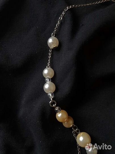 Колье ожерелье жемчужное