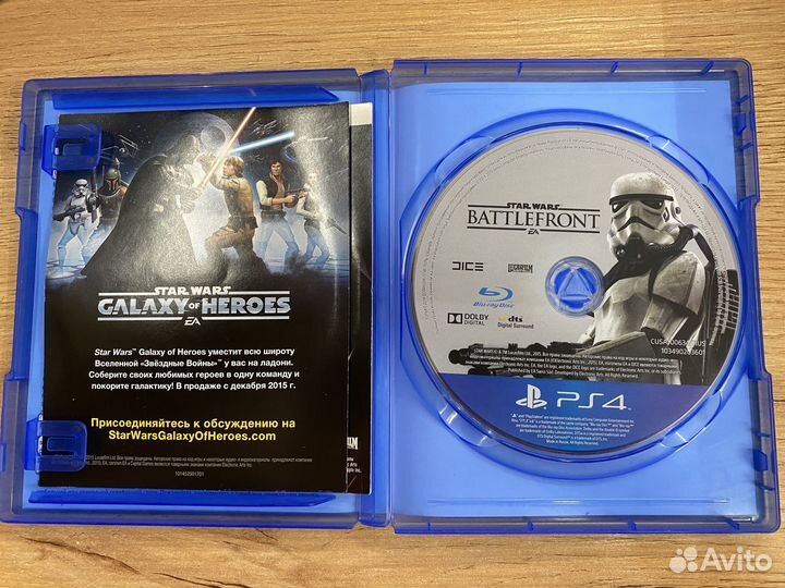 Star Wars Battlefront диск для PS4 б/у