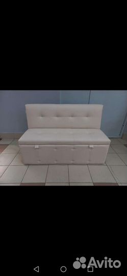 Скамья прямая Квадро тип 1 (Бежевый ткань)