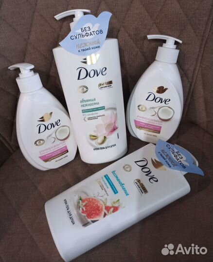 Мыло и гели для душа Dove