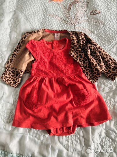 Детские вещи для девочки 9-12 мес