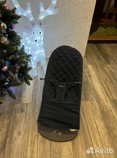 BabyBjorn Кресло-шезлонг Bliss Cotton, цвет: синий