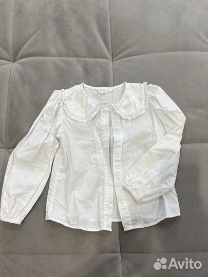 Рубашка белая на девочку 116