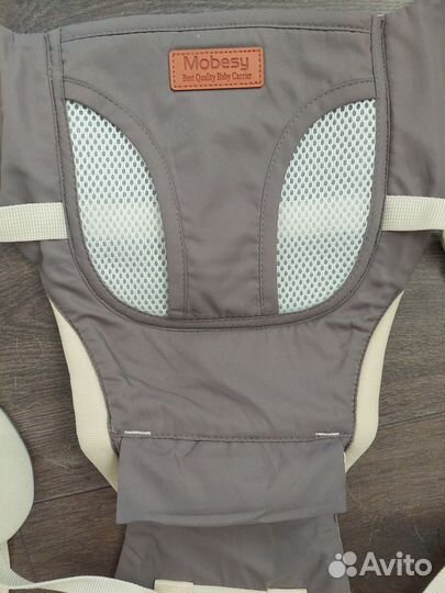 Эрго рюкзак хипсит кенгуру Серый 0-36 мес