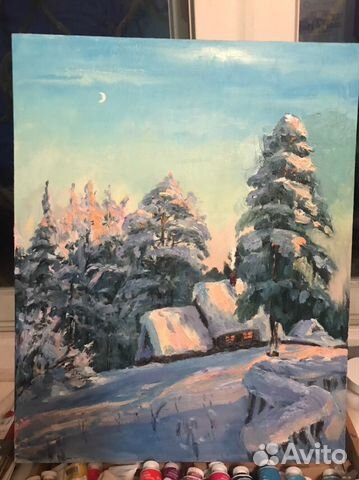 Картина маслом холст