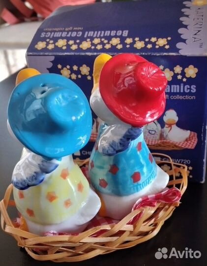 Набор для специй солонка и перечница керамика