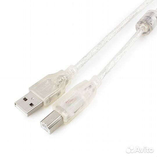 Кабель USB 2.0 Pro, AM/BM, 3м, экран, 2 феррит.кол