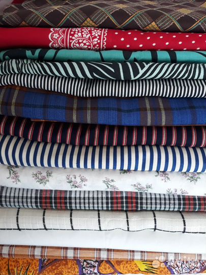 Отрезы тканей ситец, бязь, фланель