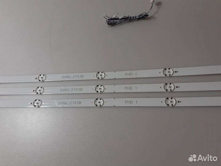 LED подсветка 6916L-2743B, LG 43LH570V