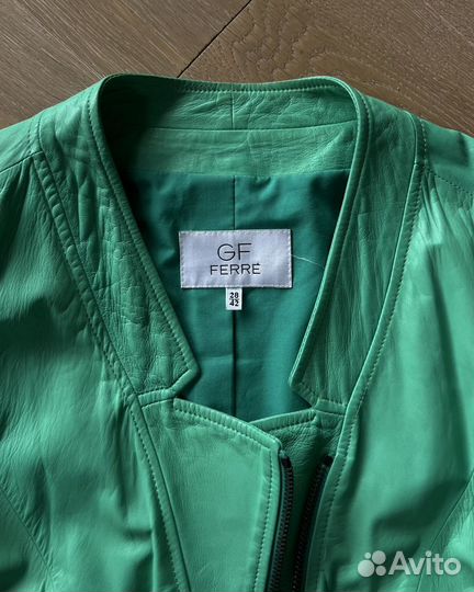 Куртка кожаная винтаж GF Ferre