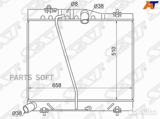 Радиатор охлаждения Тойота Хайс 1TR-FE/2TR-FE 04