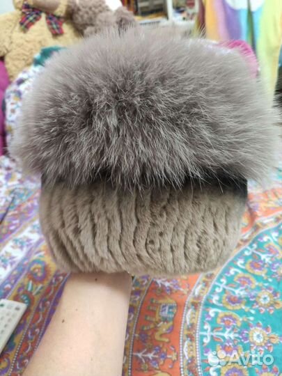Шапка норковая женская