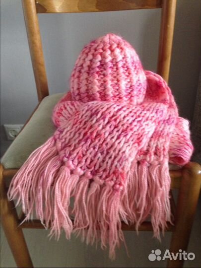 Комплект (Шапочка +шарф )