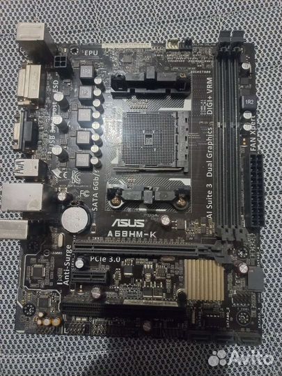 Материнская плата с процессором и памятью ddr3