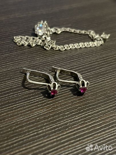 Серьги, браслет