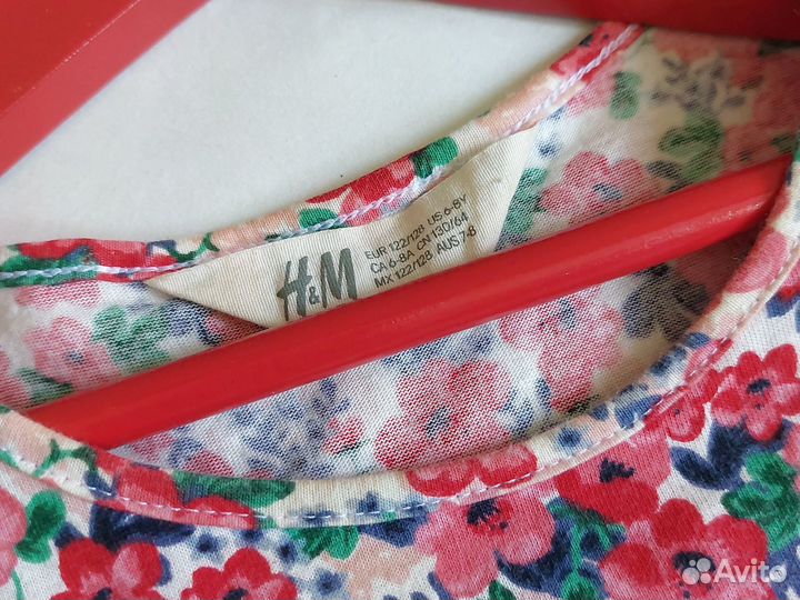 Платье hm летнее для девочки 122 128