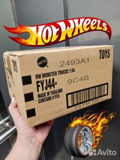 Коробка Hot Wheels Monster Trucks B Case 2024