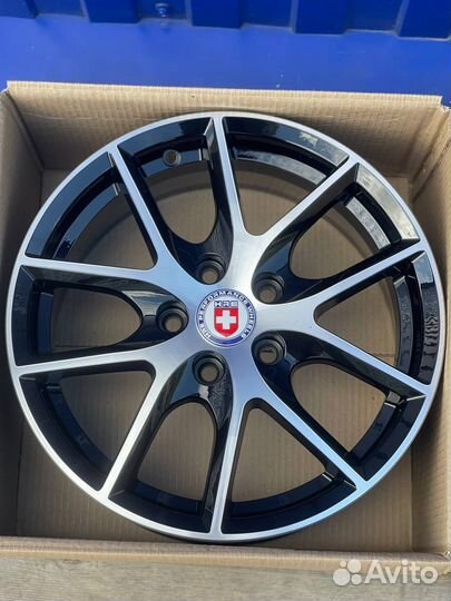 Диски R 16 5*114.3 ет 43 HRE черные с полировкой
