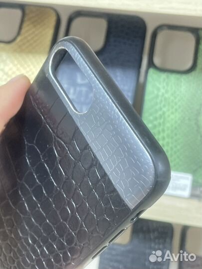 Кожаный чехол на iPhone 8+