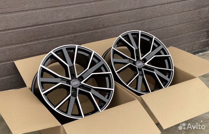 Диски R19 5/112 Audi Skoda VW Black Machined