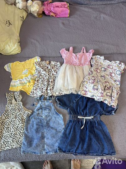 Вещи пакетом на девочку 80 86 92