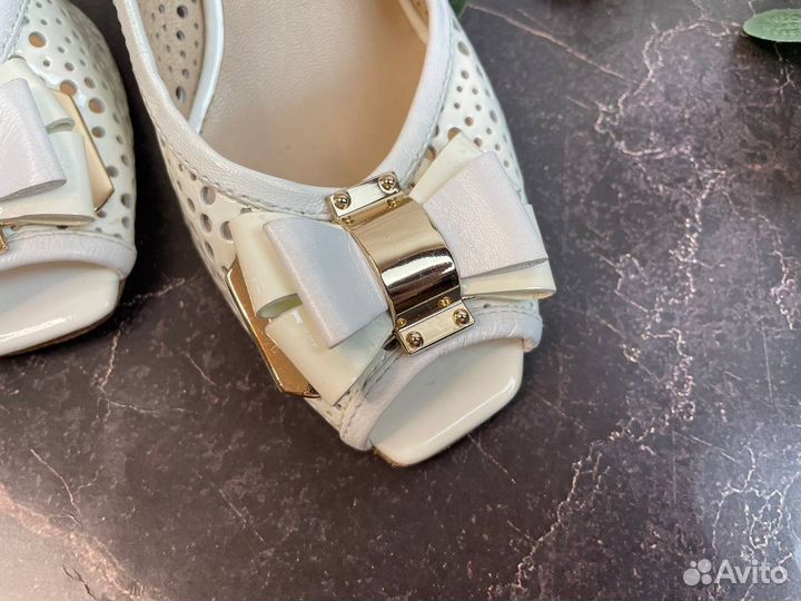 Босоножки туфли женские 35 италия белые