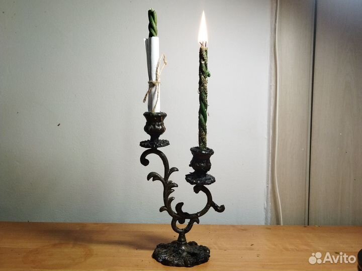 Черные восковые свечи,ручная работа